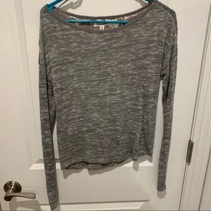 Aeropostale Lace Gray Sweater
